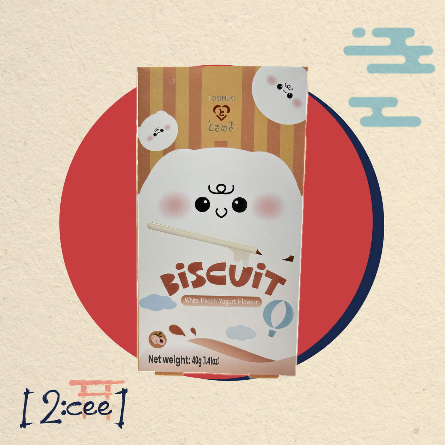 Tyčinky Biscuit Biela Broskyňa TOKIMEKI 40g