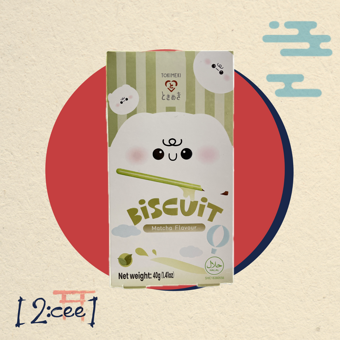 Tyčinky Biscuit Matcha TOKIMEKI 40g