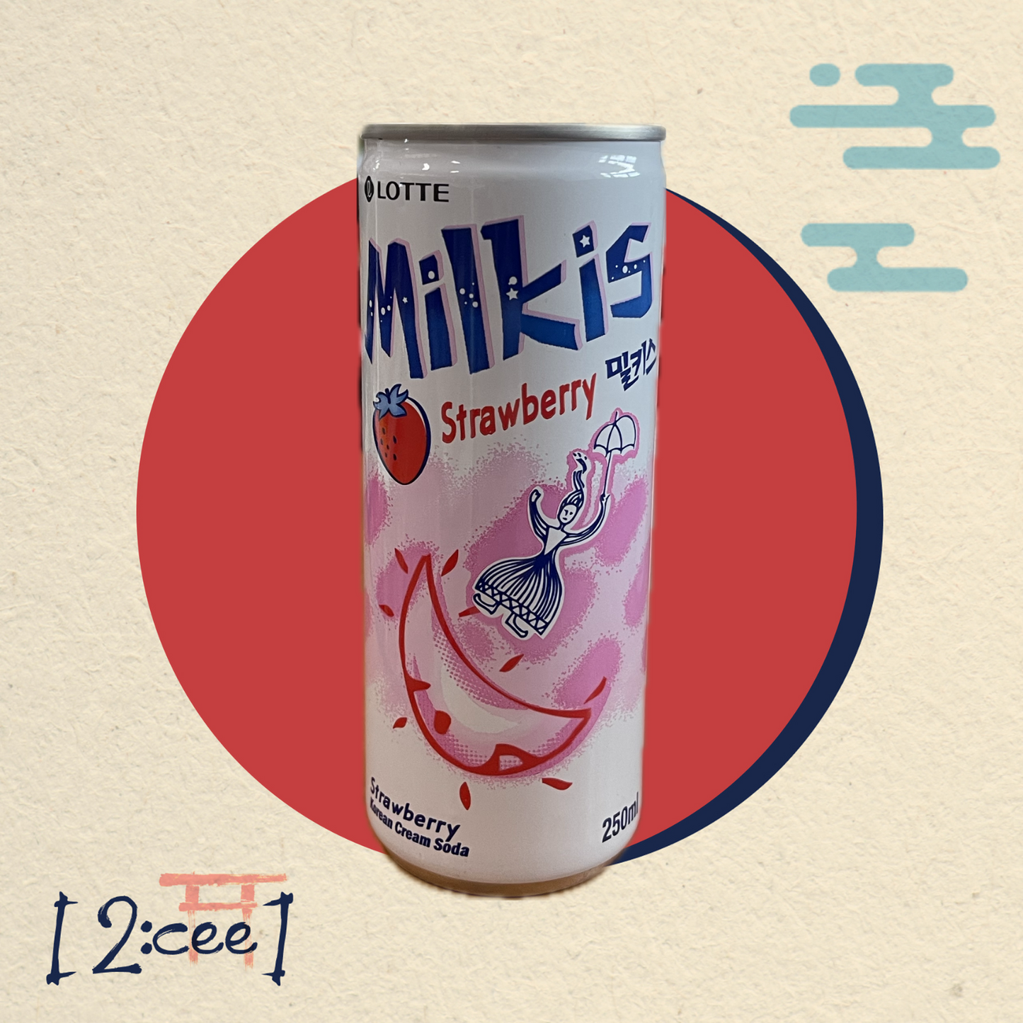 Mliečna sóda Milkis Jahoda LOTTE 250ml