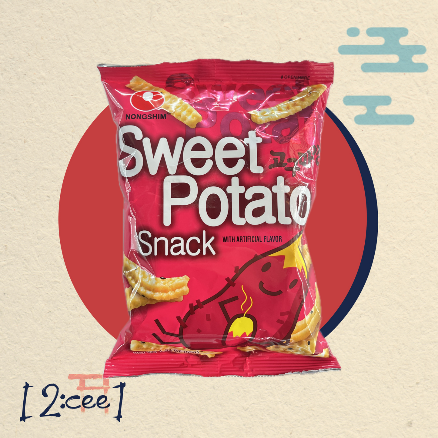 Zemiakový snack Sladký Zemiak NONGSHIM 55g