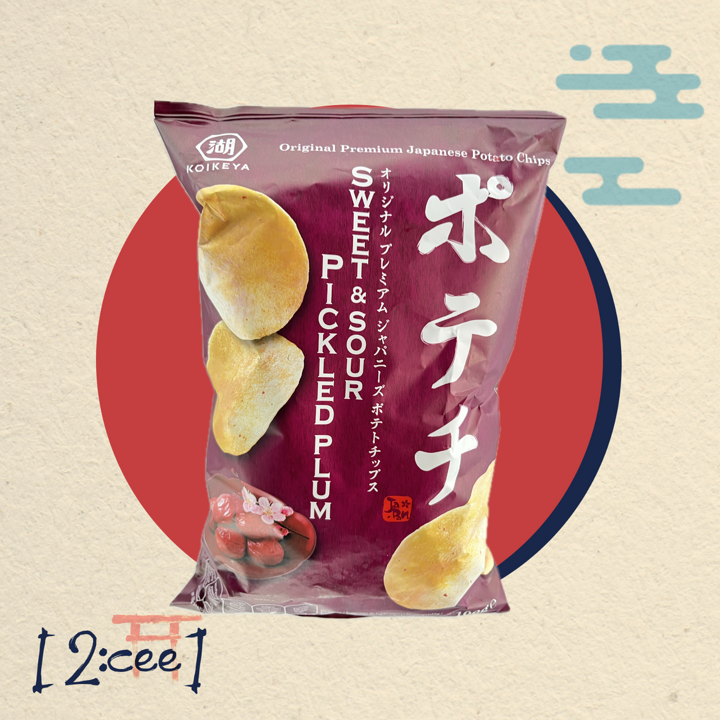 Zemiakové čipsy Sweet&Sour Pickled Plum KOIKEYA 100g