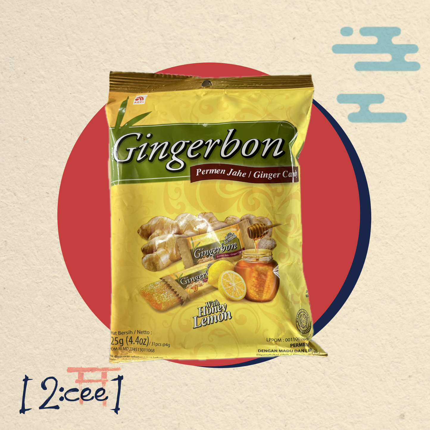 Ginger Honey Lemon Bonbons GINGERBON 125g