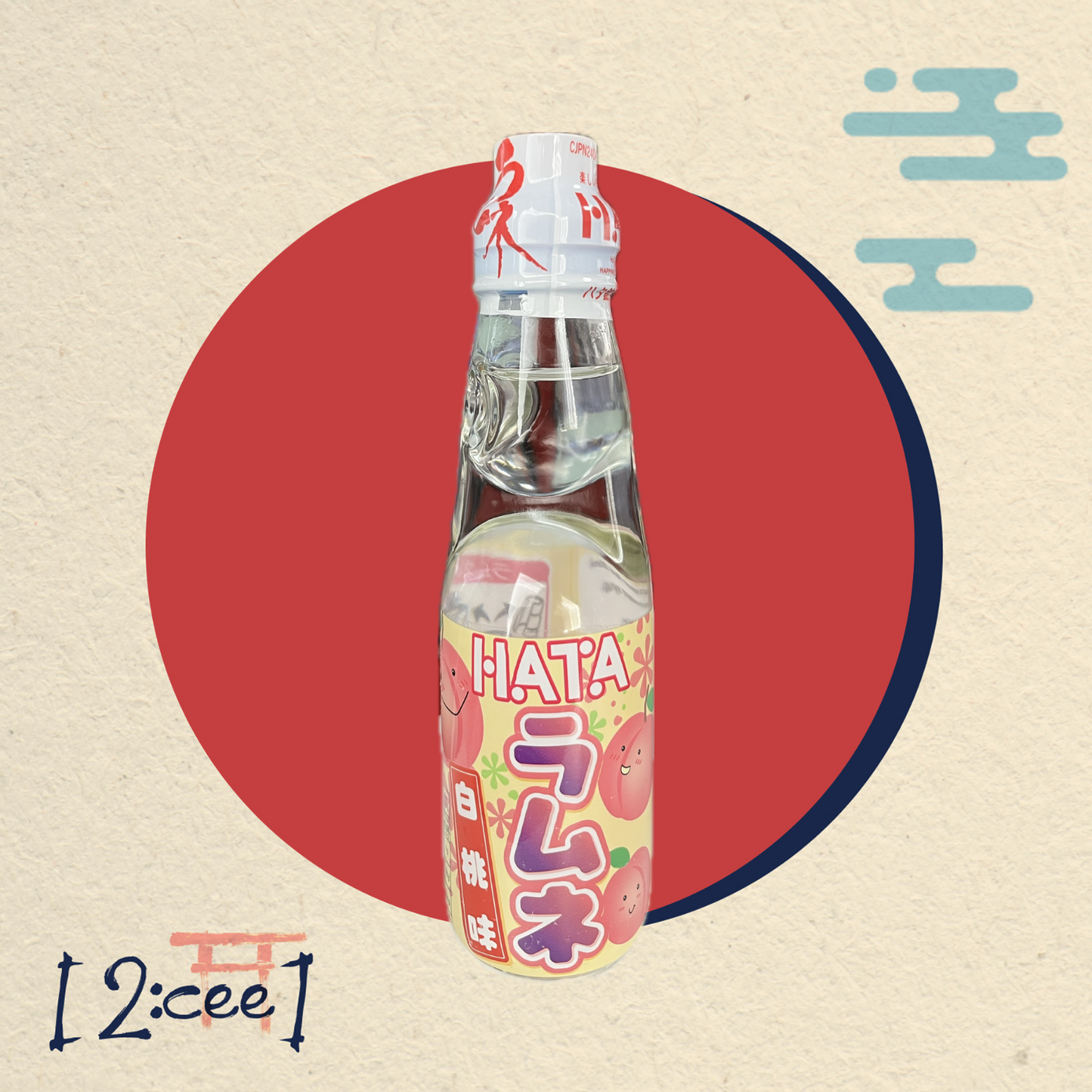 Ramune Biela Broskyňa HATAKOSEN 200ml