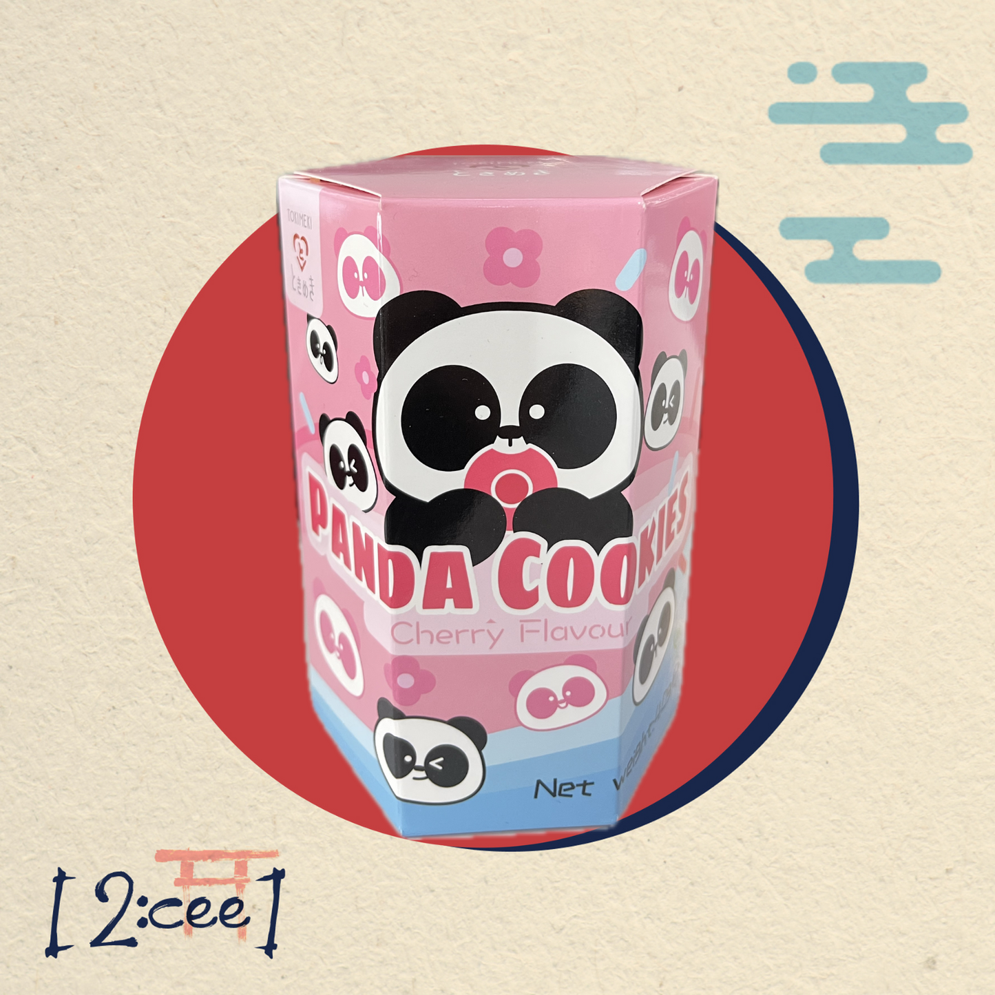 Panda Cookies Čerešňa TOKIMEKI 40g
