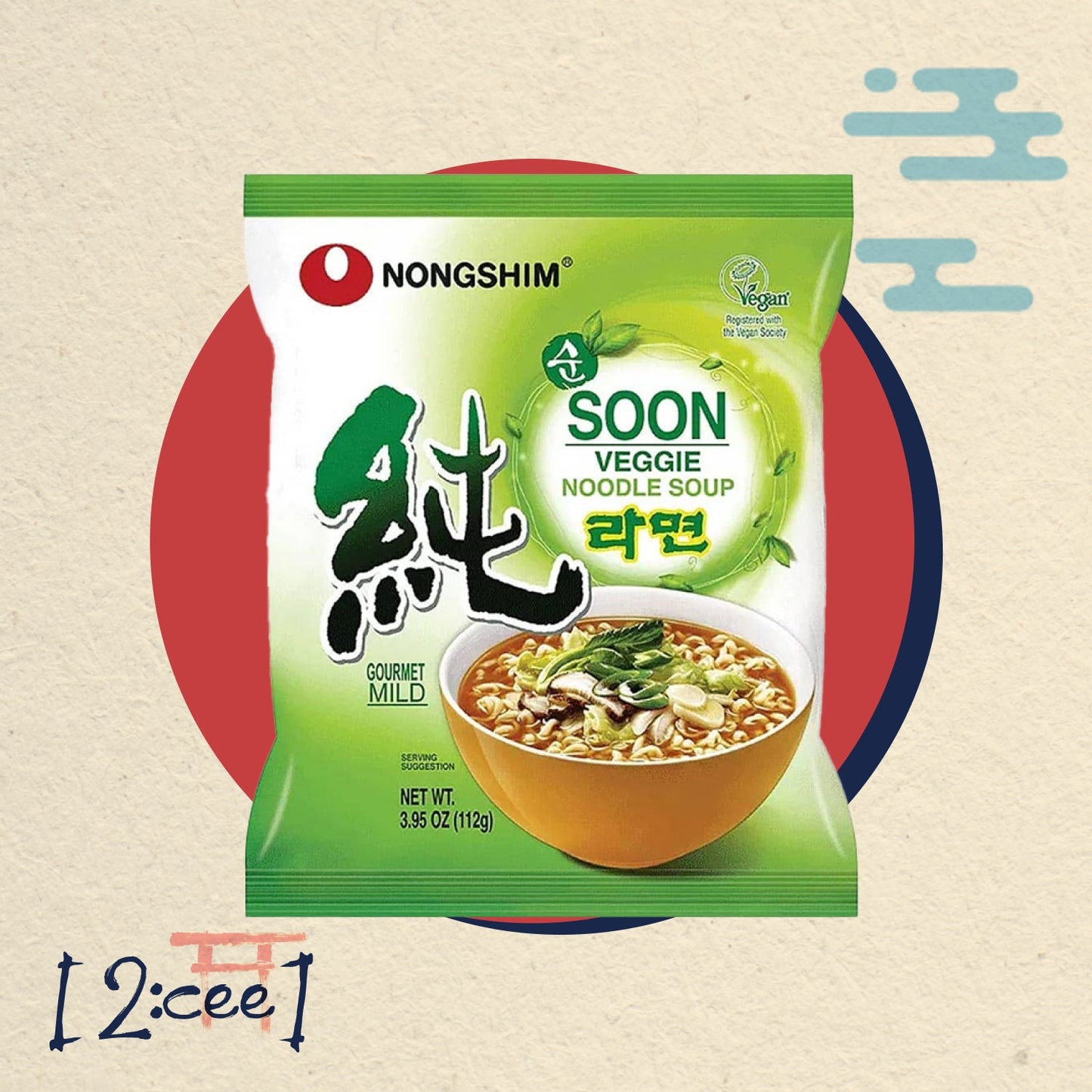 Instantné rezance Soon Veggie NONGSHIM 112g