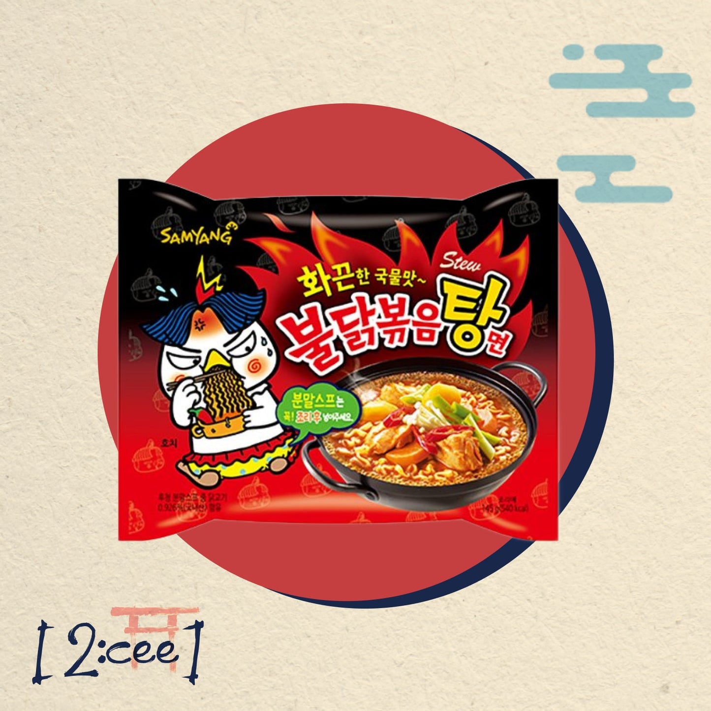 Instantné rezance Buldak Chicken Ramen Stew 145g