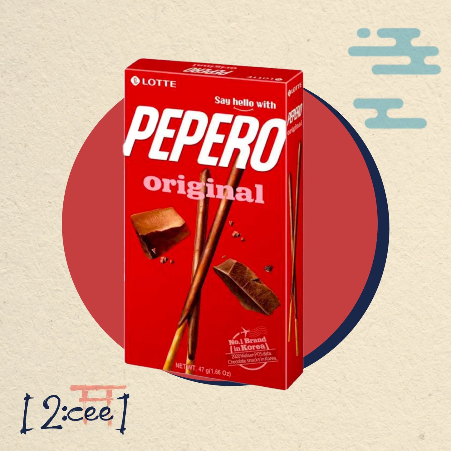 Tyčinky Pepero Original LOTTE 47g