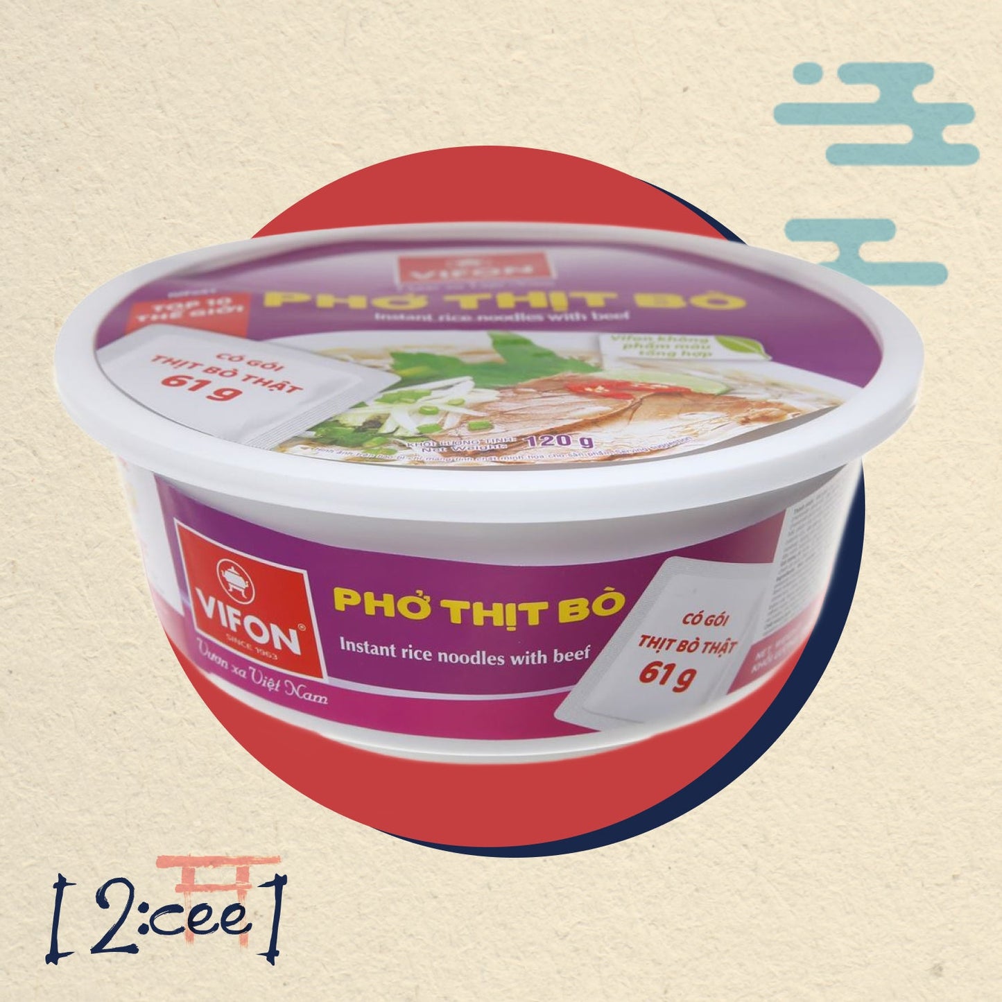 Instantné rezance Pho Hovädzia VIFON 61g