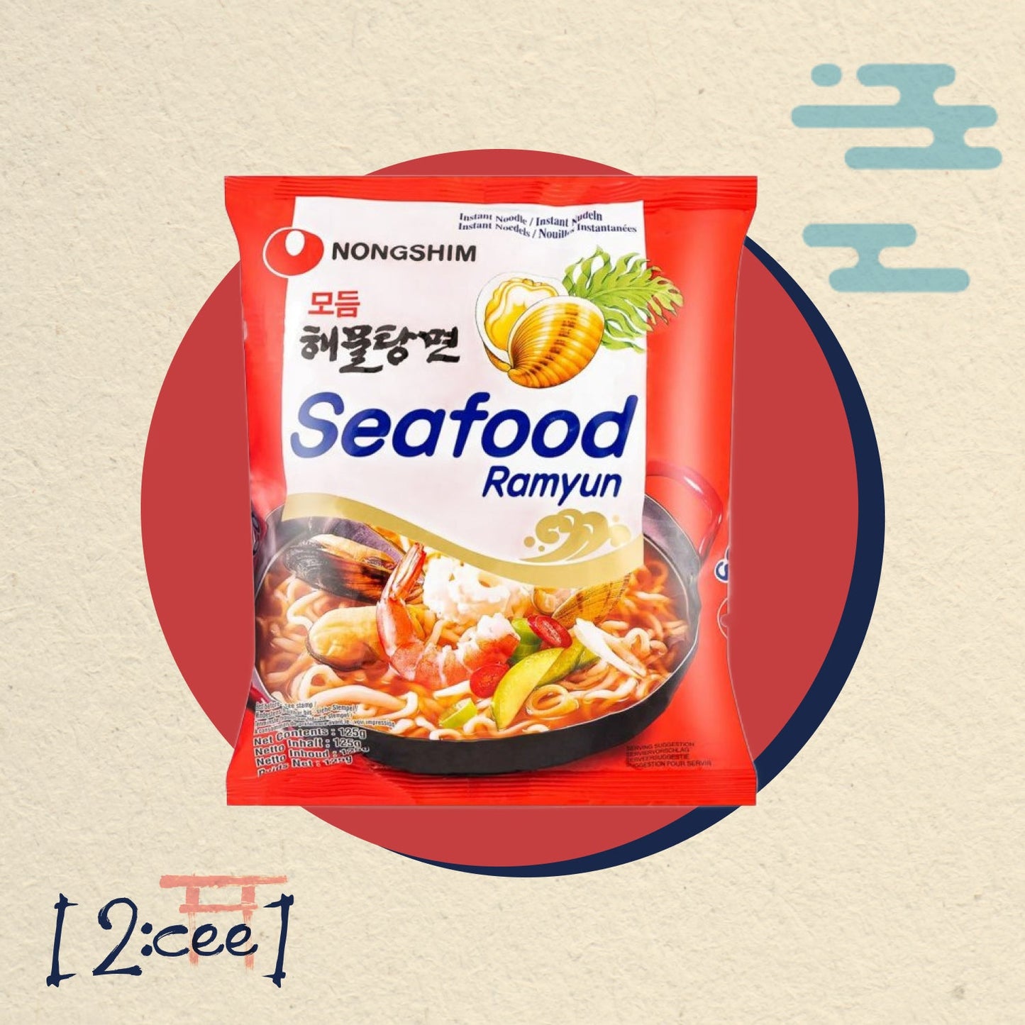 Instantné rezance Seafood Ramyun NONGSHIM 125g