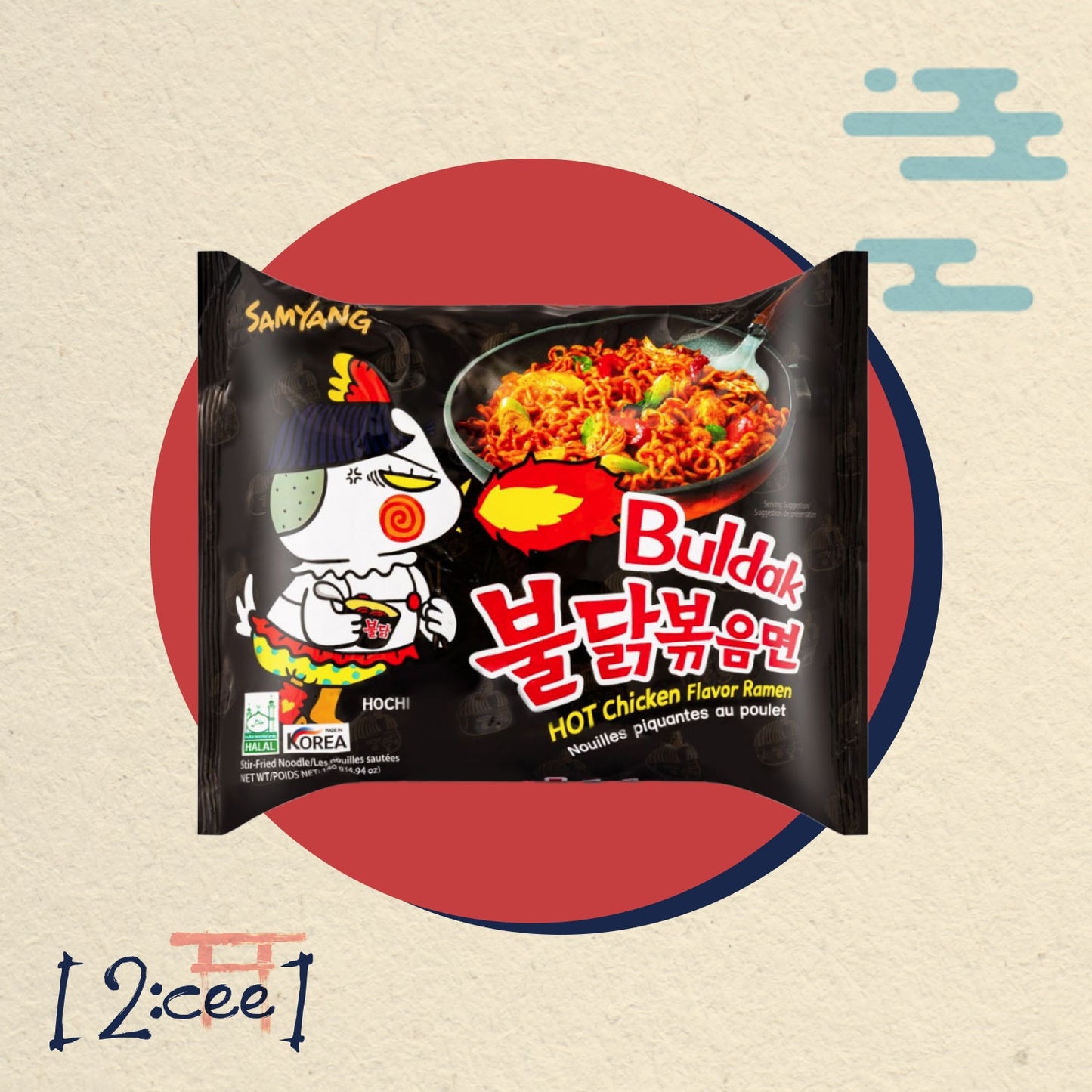 SY Buldak Chicken 140g (Black)