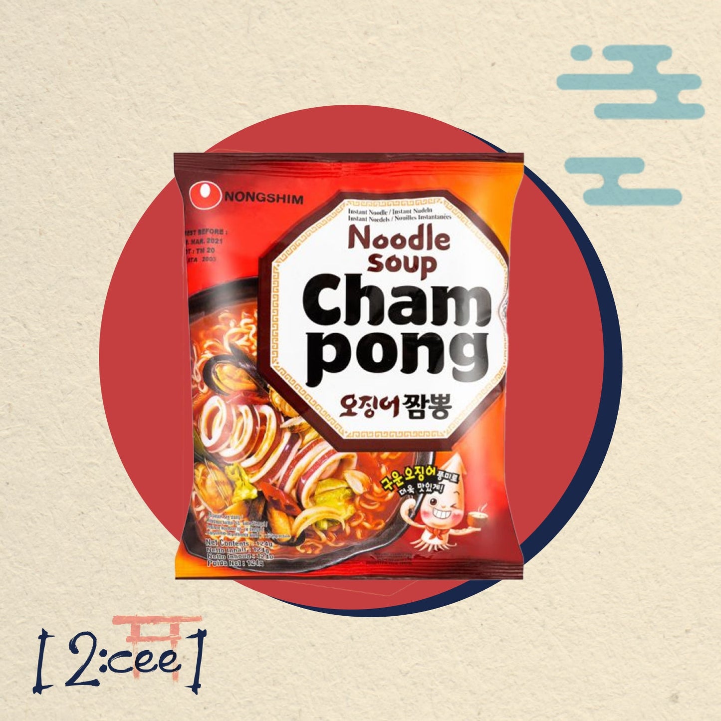 NongShim Champong ramyun 124g