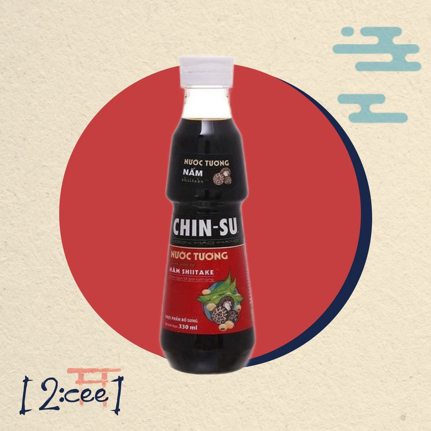 CHIN SU Shiitake Sójová omáčka 330ml