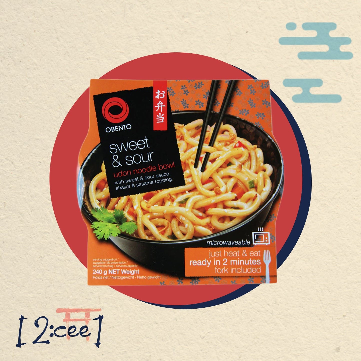 OBENTO Sladkokyslé Udon MISKA 240g