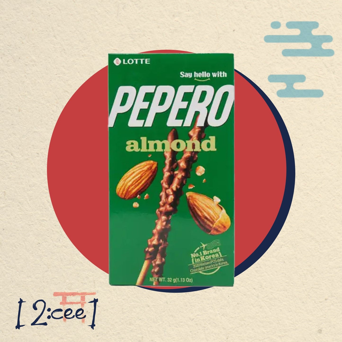 LOTTE PEPERO 32g almond