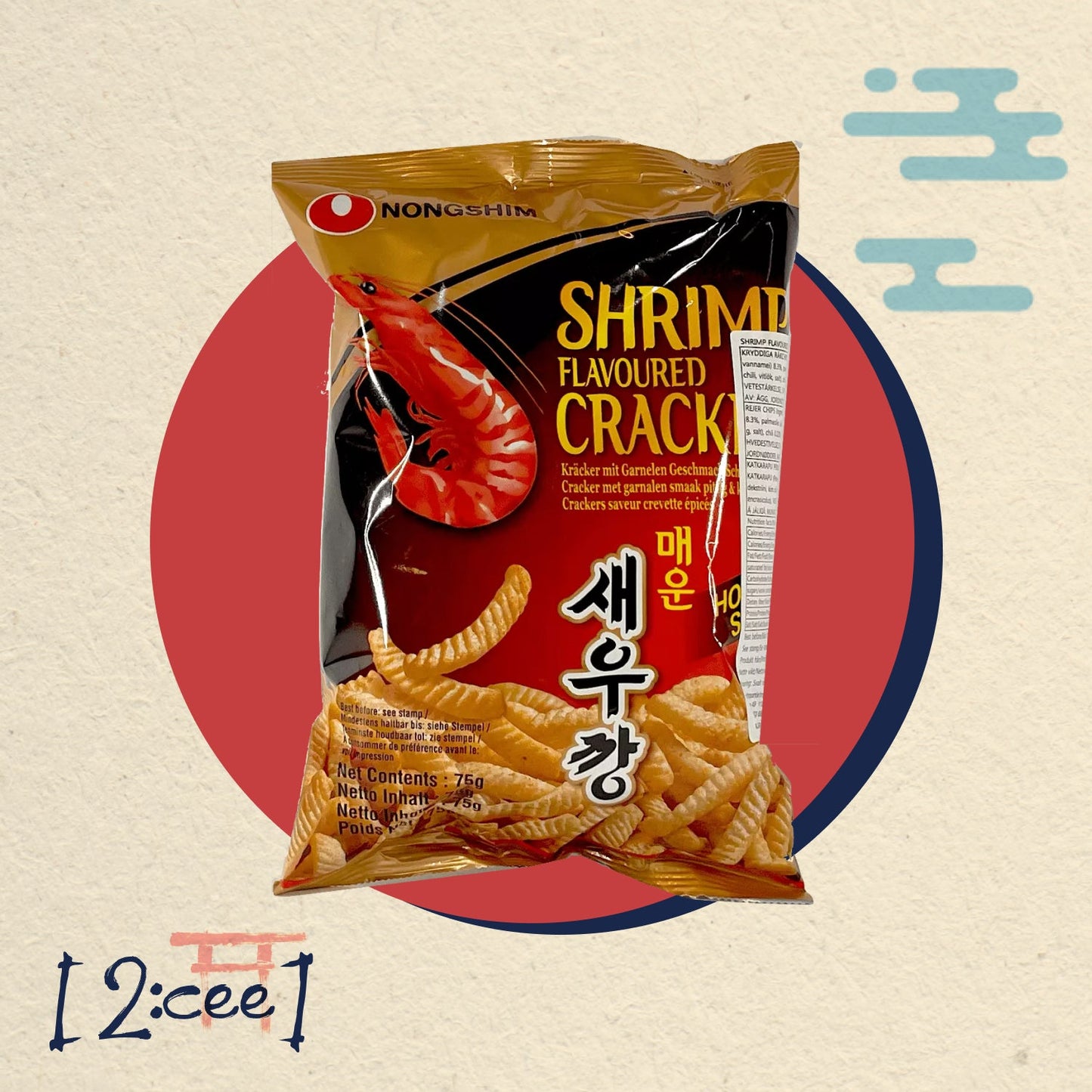 NONGSHIM krevetové lupienky 75g