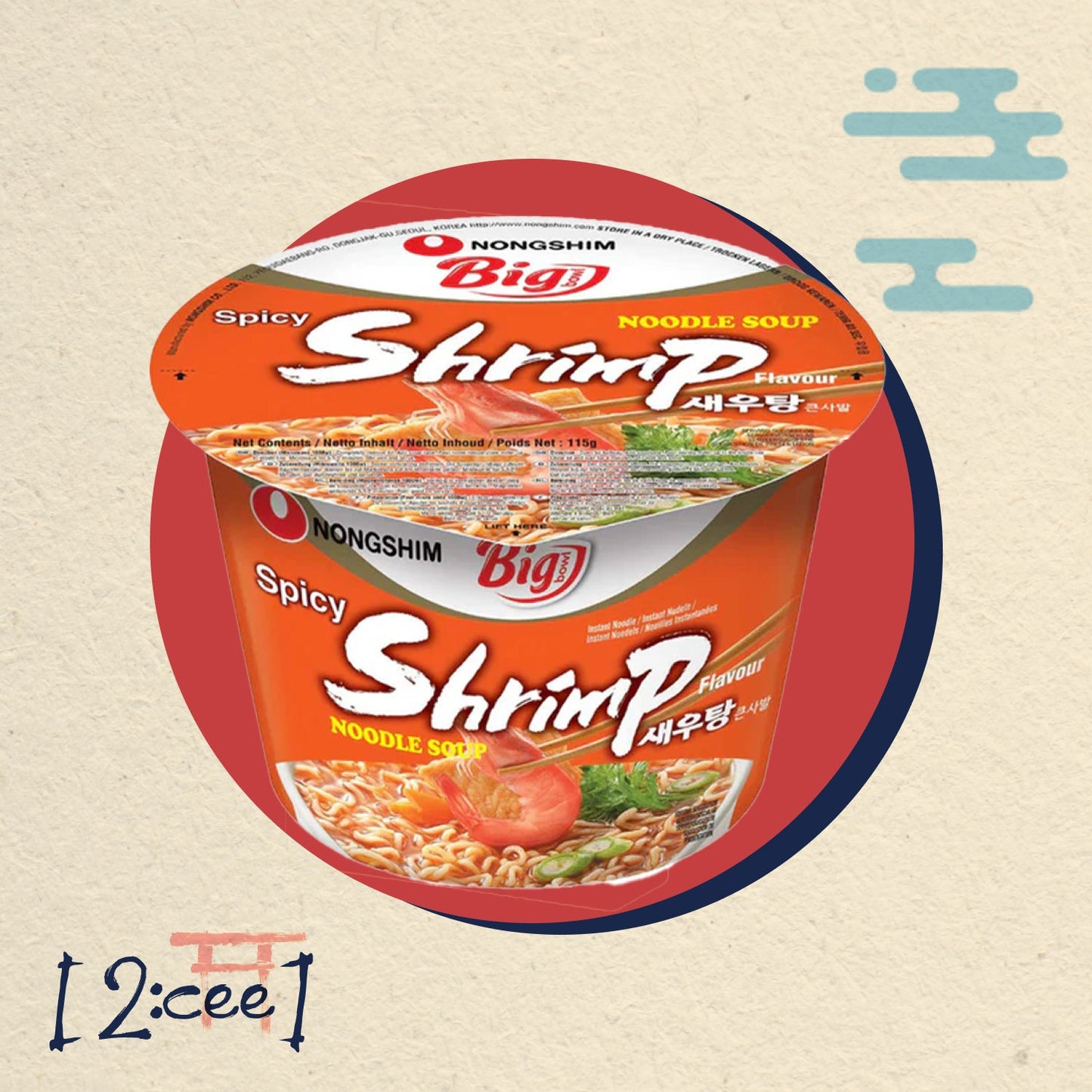 NongShim Veľká misa 115g krevety